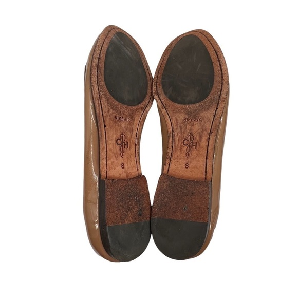 Cole Haan Tan Patent Nike Air Penny Loafers Size 8 Women's - Picture 9 of 10
